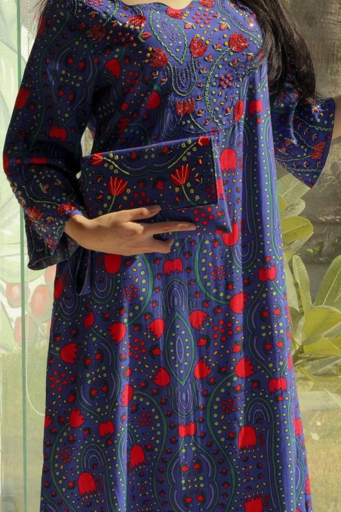 فستان نسائي مع حقيبة - Image 3